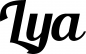 Preview: Lya - Schriftzug aus Eichenholz