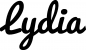 Preview: Lydia - Schriftzug aus Eichenholz