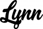 Preview: Lynn - Schriftzug aus Eichenholz