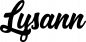 Preview: Lysann - Schriftzug aus Eichenholz