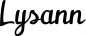 Preview: Lysann - Schriftzug aus Eichenholz