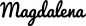 Preview: Magdalena - Schriftzug aus Eichenholz