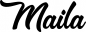Preview: Maila - Schriftzug aus Eichenholz