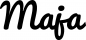 Preview: Maja - Schriftzug aus Eichenholz