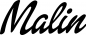 Preview: Malin - Schriftzug aus Eichenholz