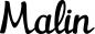 Preview: Malin - Schriftzug aus Eichenholz