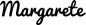 Preview: Margarete - Schriftzug aus Eichenholz