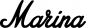 Preview: Marina - Schriftzug aus Eichenholz