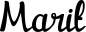 Preview: Marit - Schriftzug aus Eichenholz
