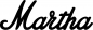 Preview: Martha - Schriftzug aus Eichenholz