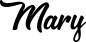 Preview: Mary - Schriftzug aus Eichenholz