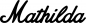 Preview: Mathilda - Schriftzug aus Eichenholz