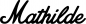 Preview: Mathilde - Schriftzug aus Eichenholz
