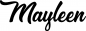 Preview: Mayleen - Schriftzug aus Eichenholz