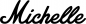 Preview: Michelle - Schriftzug aus Eichenholz