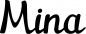 Preview: Mina - Schriftzug aus Eichenholz