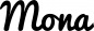 Preview: Mona - Schriftzug aus Eichenholz