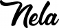 Preview: Nela - Schriftzug aus Eichenholz