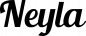 Preview: Neyla - Schriftzug aus Eichenholz