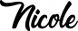 Preview: Nicole - Schriftzug aus Eichenholz