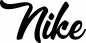 Preview: Nike - Schriftzug aus Eichenholz