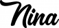 Preview: Nina - Schriftzug aus Eichenholz