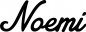 Preview: Noemi - Schriftzug aus Eichenholz