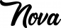 Preview: Nova - Schriftzug aus Eichenholz
