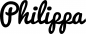 Preview: Philippa - Schriftzug aus Eichenholz