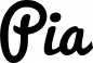 Mobile Preview: Pia - Schriftzug aus Eichenholz