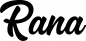Preview: Rana - Schriftzug aus Eichenholz