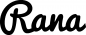 Preview: Rana - Schriftzug aus Eichenholz