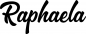 Preview: Raphaela - Schriftzug aus Eichenholz