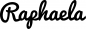 Preview: Raphaela - Schriftzug aus Eichenholz
