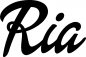 Preview: Ria - Schriftzug aus Eichenholz