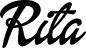 Preview: Rita - Schriftzug aus Eichenholz