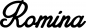 Preview: Romina - Schriftzug aus Eichenholz
