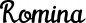 Preview: Romina - Schriftzug aus Eichenholz