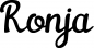 Preview: Ronja - Schriftzug aus Eichenholz