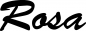 Preview: Rosa - Schriftzug aus Eichenholz