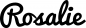Preview: Rosalie - Schriftzug aus Eichenholz