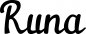 Preview: Runa - Schriftzug aus Eichenholz