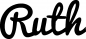 Preview: Ruth - Schriftzug aus Eichenholz