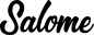 Preview: Salome - Schriftzug aus Eichenholz