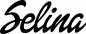 Preview: Selina - Schriftzug aus Eichenholz