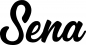 Preview: Sena - Schriftzug aus Eichenholz