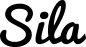 Preview: Sila - Schriftzug aus Eichenholz