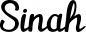Preview: Sinah - Schriftzug aus Eichenholz