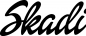 Preview: Skadi - Schriftzug aus Eichenholz