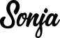 Preview: Sonja - Schriftzug aus Eichenholz